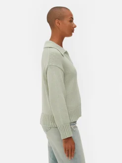Knit Polo Sweater|Primark Outlet