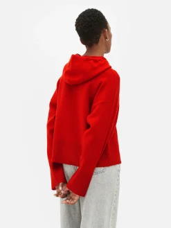 Knitted Pullover Slogan Hoodie|Primark Discount