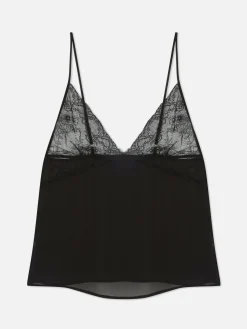 Lace And Mesh Cami Pajama Top|Primark Discount