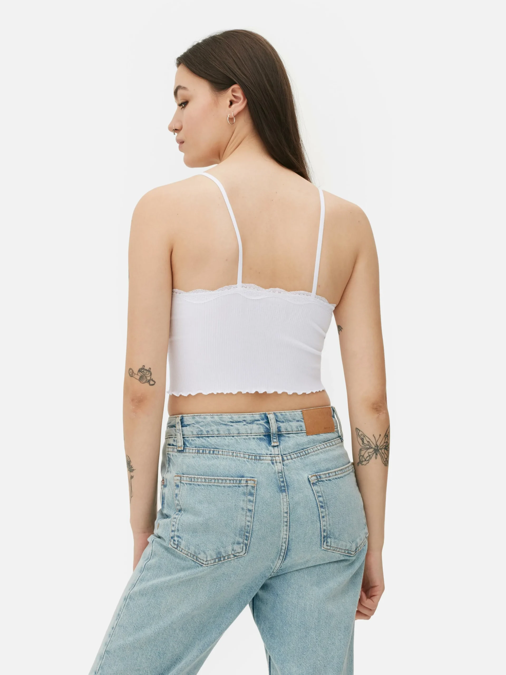 Lace Trim Cropped Cami|Primark Best