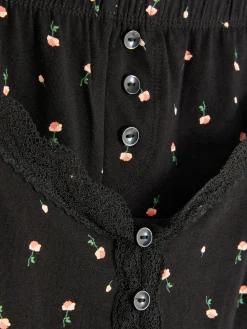 Lace Trim Pajama Cami And Shorts Set|Primark Sale
