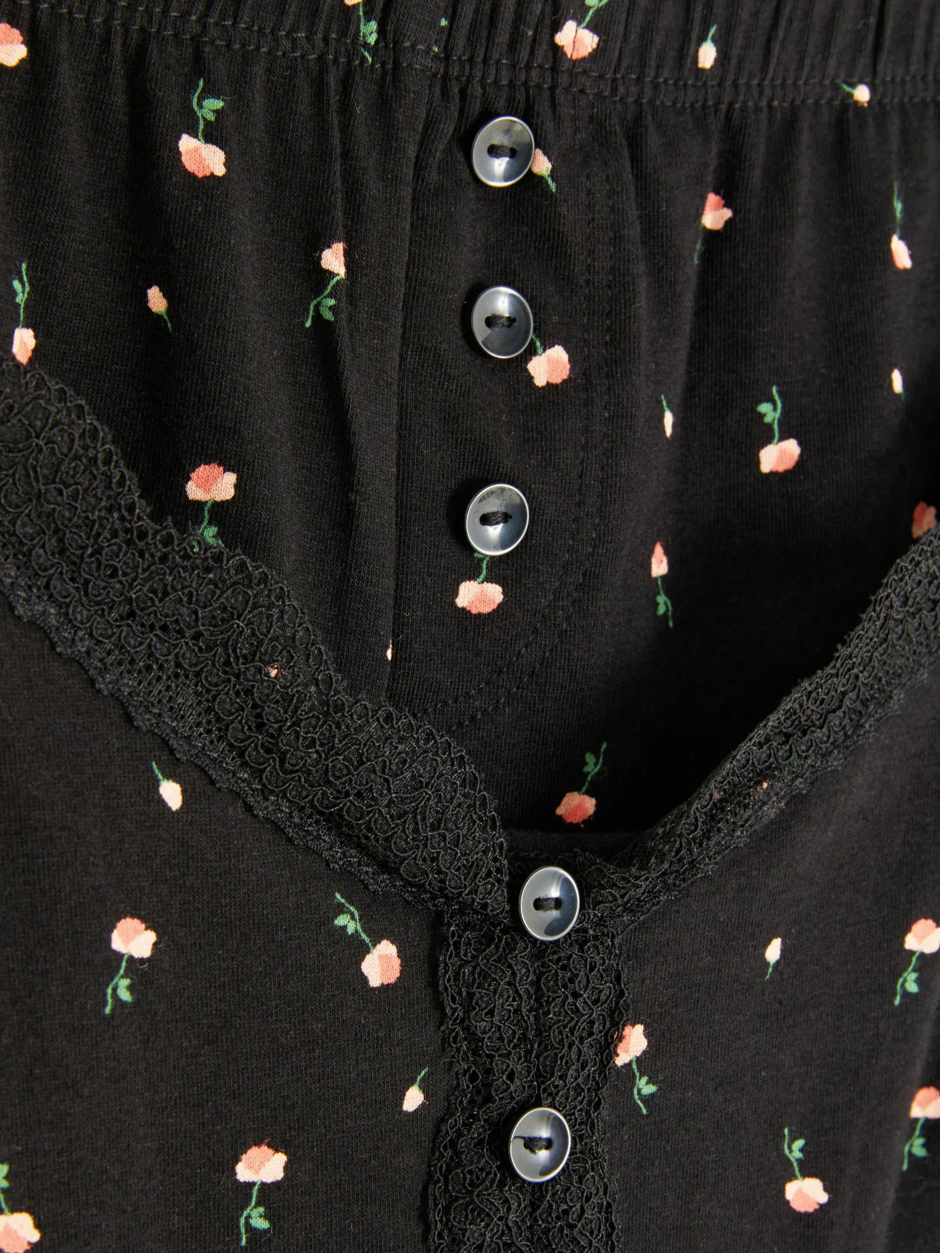 Lace Trim Pajama Cami And Shorts Set|Primark Sale