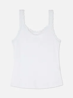 Lace Trim Sleepwear Tank|Primark Clearance