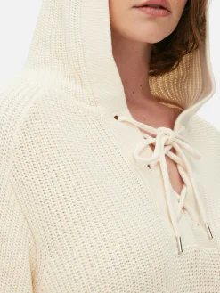 Laced Front Hooded Sweater|Primark Discount