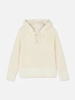 Laced Front Hooded Sweater|Primark Discount