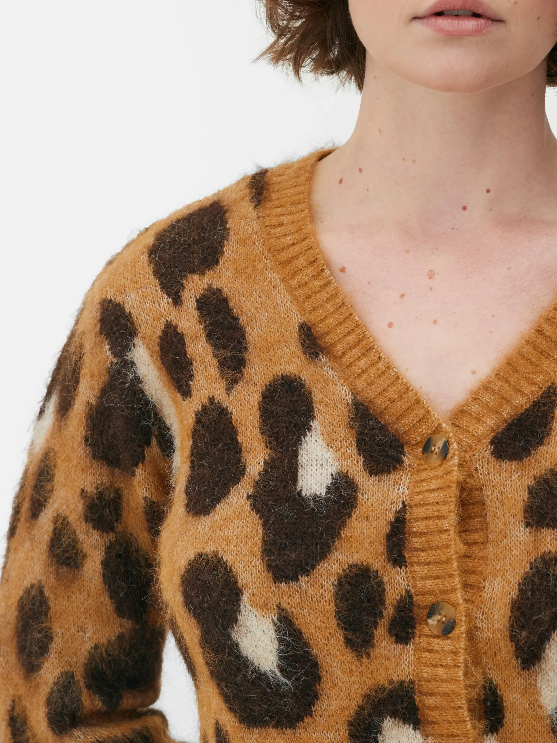 Leopard Cropped Cardigan|Primark Outlet