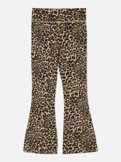 Leopard Flared Leggings|Primark Clearance