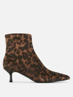 Leopard Print Kitten Heel Boots|Primark Best