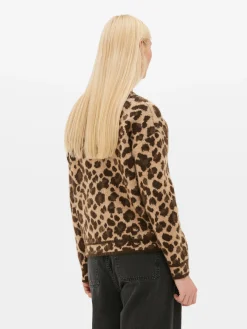 Leopard V-Neck Sweater|Primark Clearance