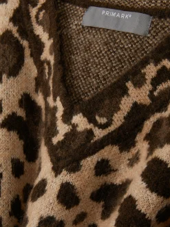 Leopard V-Neck Sweater|Primark Clearance