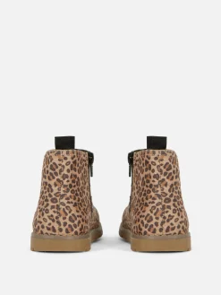 Leopard Zip Ankle Boots|Primark Discount