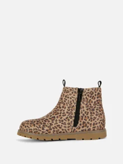 Leopard Zip Ankle Boots|Primark Discount
