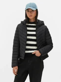 Lightweight Hooded Puffer Jacket|Primark Hot