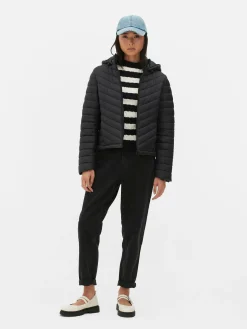 Lightweight Hooded Puffer Jacket|Primark Hot