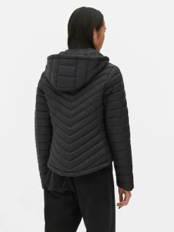 Lightweight Hooded Puffer Jacket|Primark Hot