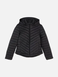 Lightweight Hooded Puffer Jacket|Primark Hot