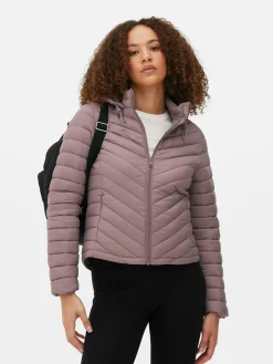 Lightweight Hooded Puffer Jacket|Primark Hot