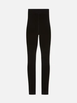 Lightweight Velvet Plush Lined Leggings|Primark Sale