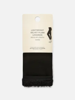 Lightweight Velvet Plush Lined Leggings|Primark Sale
