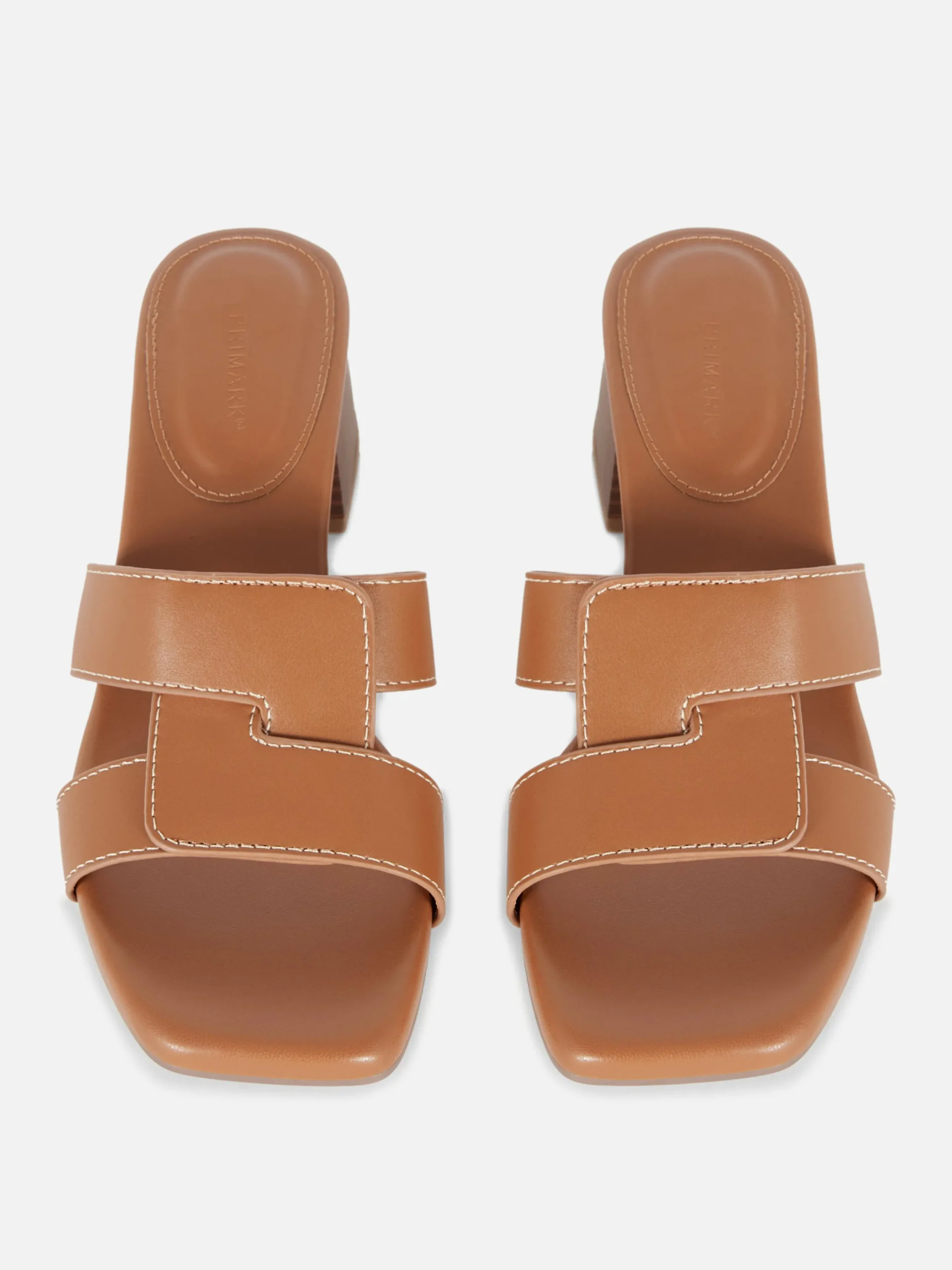 Link Strap Heeled Mules|Primark New