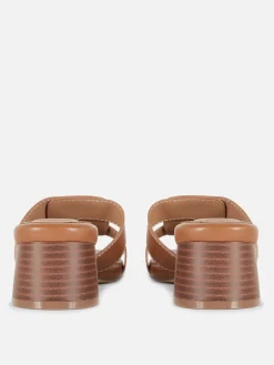 Link Strap Heeled Mules|Primark New