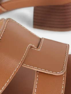 Link Strap Heeled Mules|Primark New