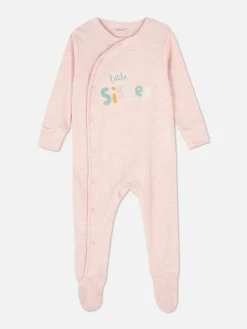 Little Sister Embroidered Sleeper|Primark Discount