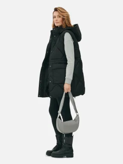 Long Hooded Puffer Vest|Primark