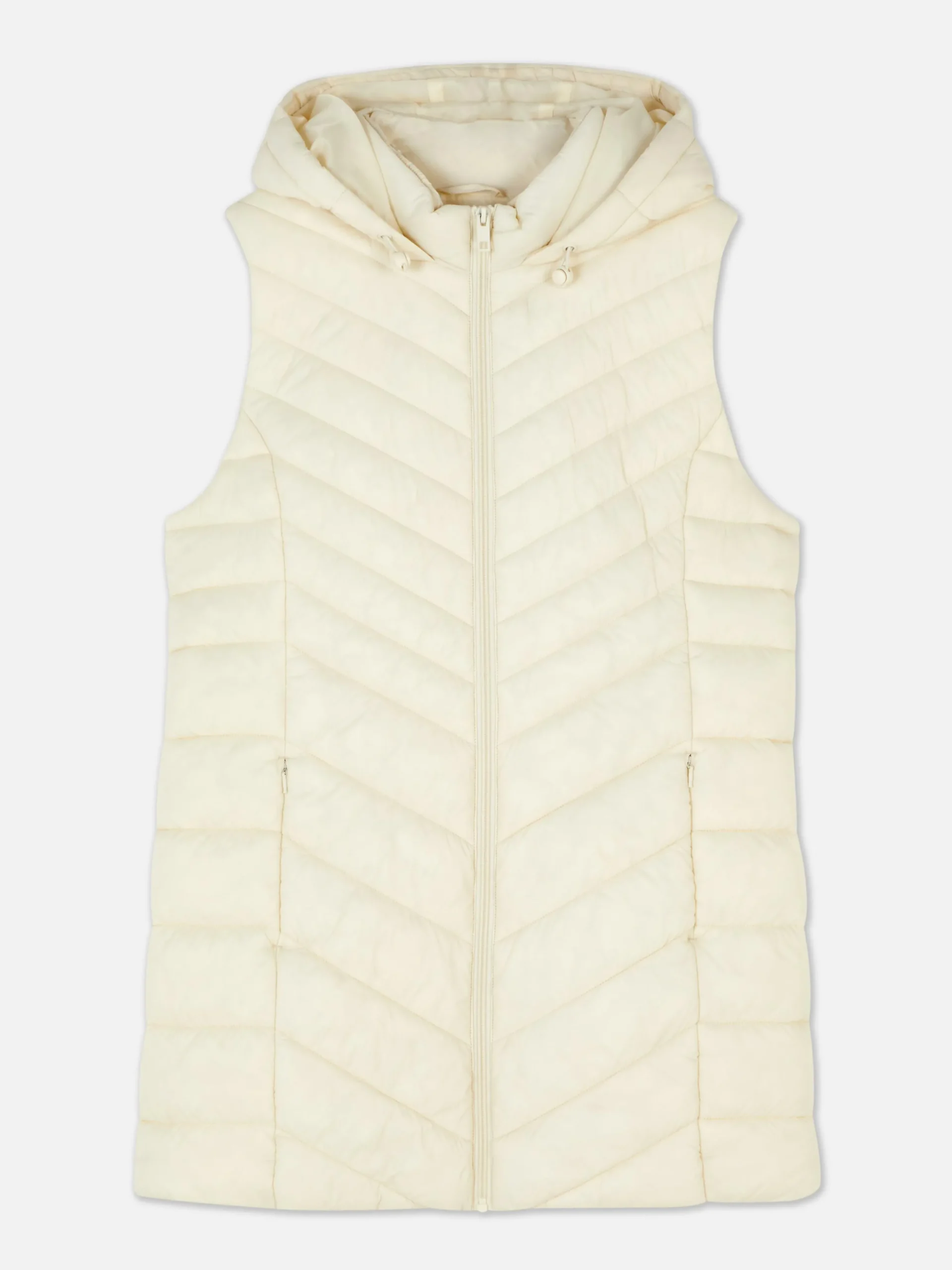 Long Quilted Vest|Primark New