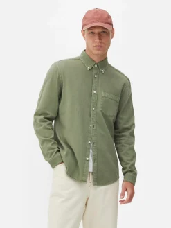 Long Sleeve Cotton Twill Shirt|Primark Clearance