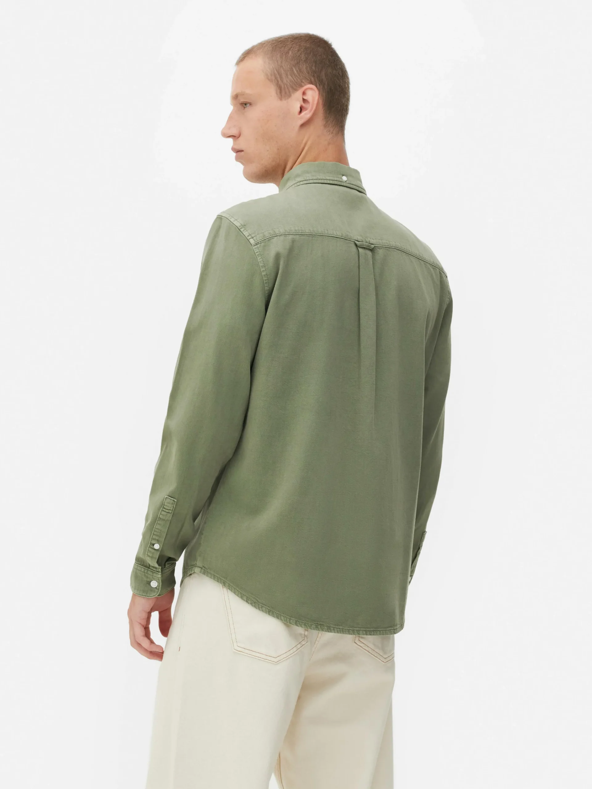 Long Sleeve Cotton Twill Shirt|Primark Clearance