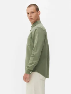 Long Sleeve Cotton Twill Shirt|Primark Clearance