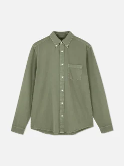 Long Sleeve Cotton Twill Shirt|Primark Clearance