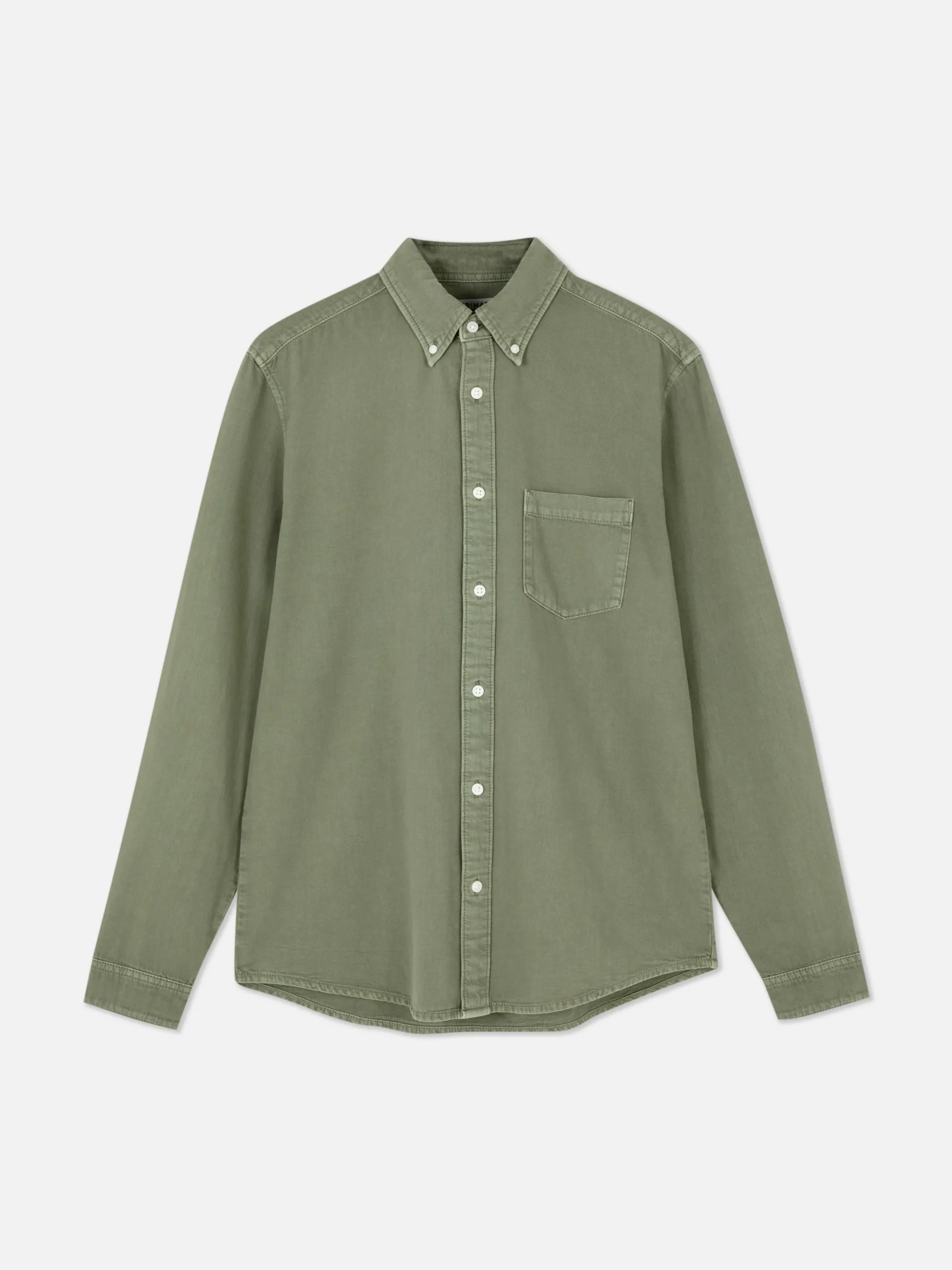 Long Sleeve Cotton Twill Shirt|Primark Clearance