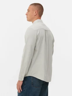 Long Sleeve Cotton Twill Shirt|Primark Discount