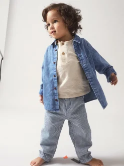 Long Sleeve Denim Shirt|Primark Clearance