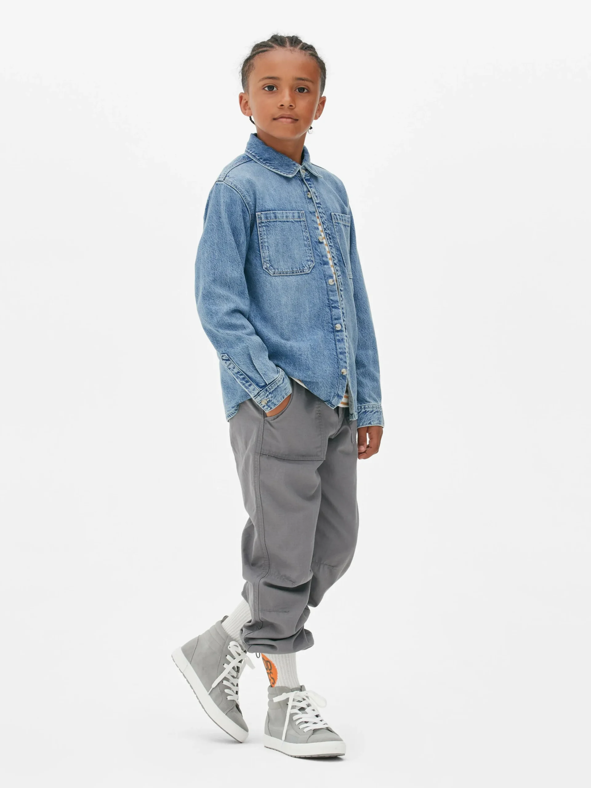 Long Sleeve Denim Shirt|Primark