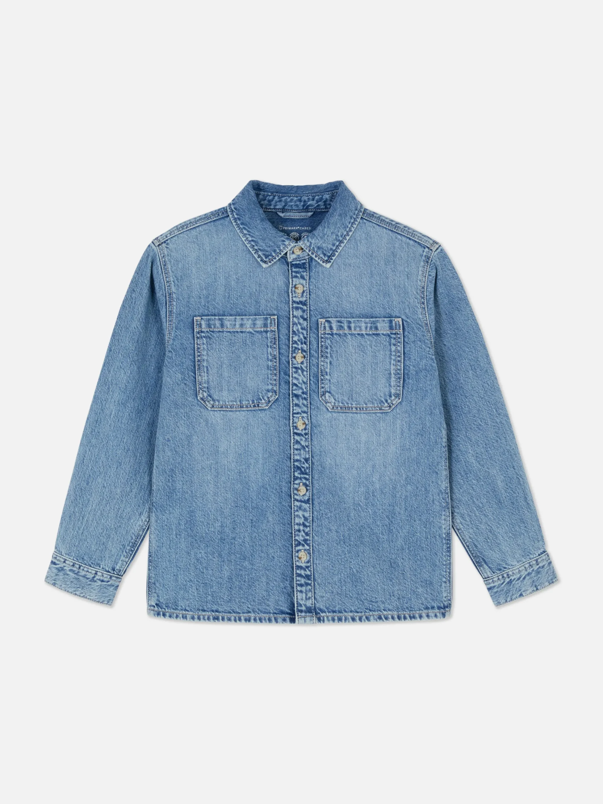 Long Sleeve Denim Shirt|Primark