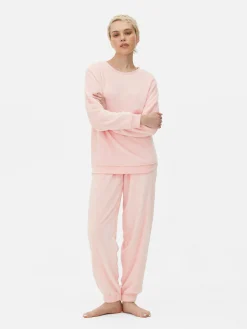 Long Sleeve Fleece Pajamas|Primark