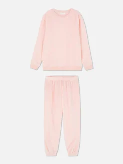 Long Sleeve Fleece Pajamas|Primark