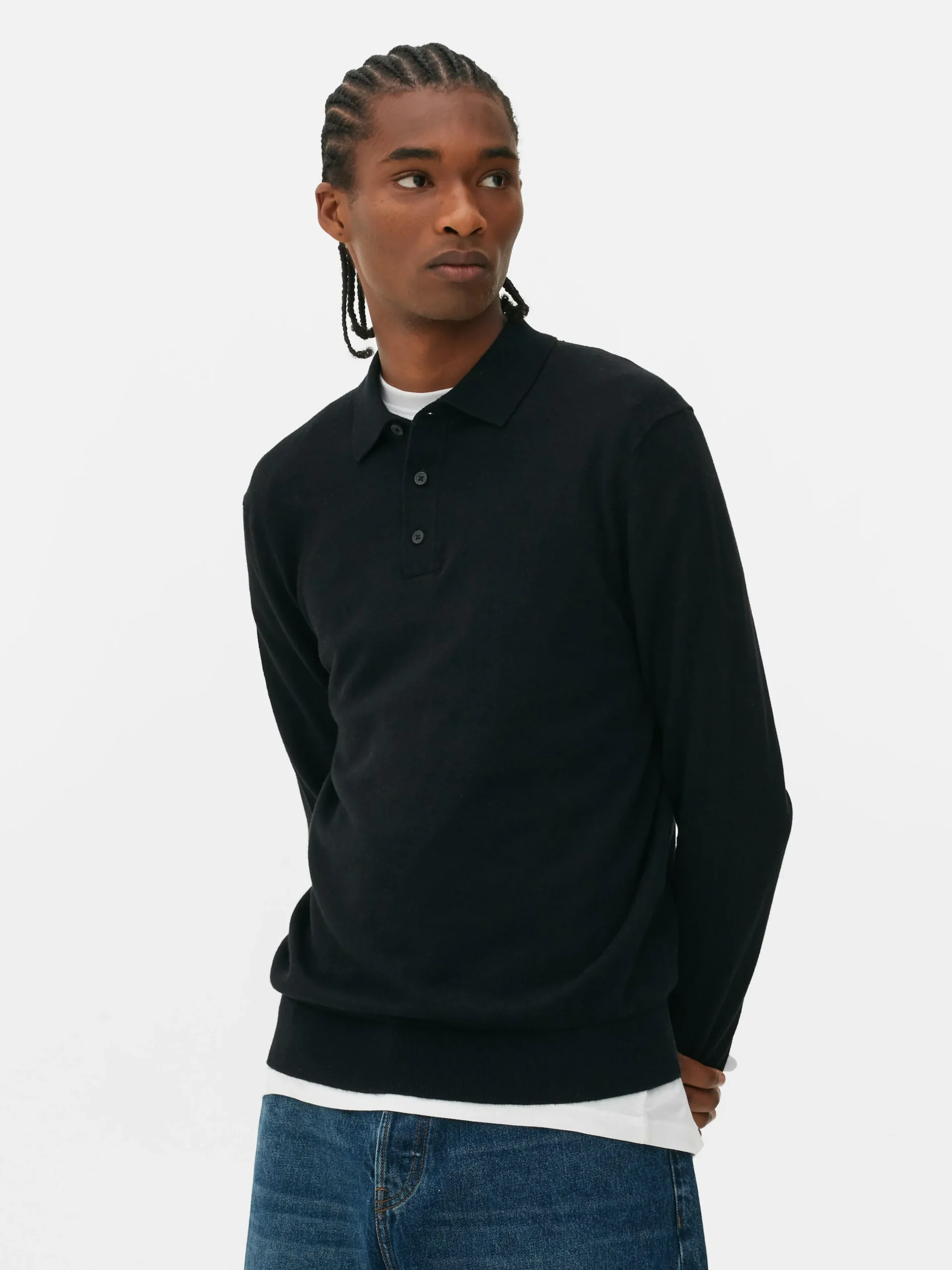 Long Sleeve Polo Jumper|Primark
