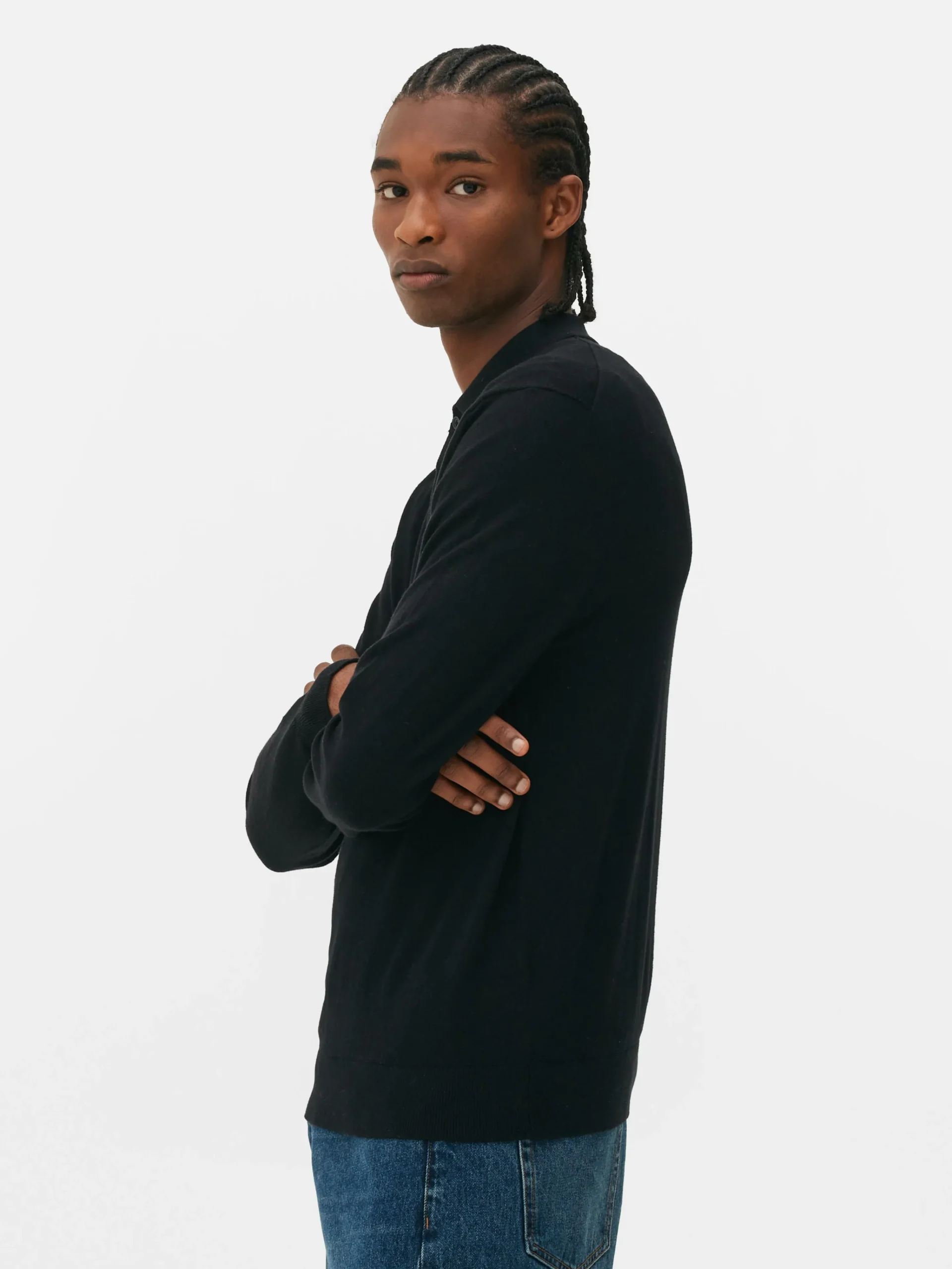 Long Sleeve Polo Jumper|Primark