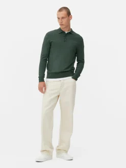 Long Sleeve Polo Jumper|Primark
