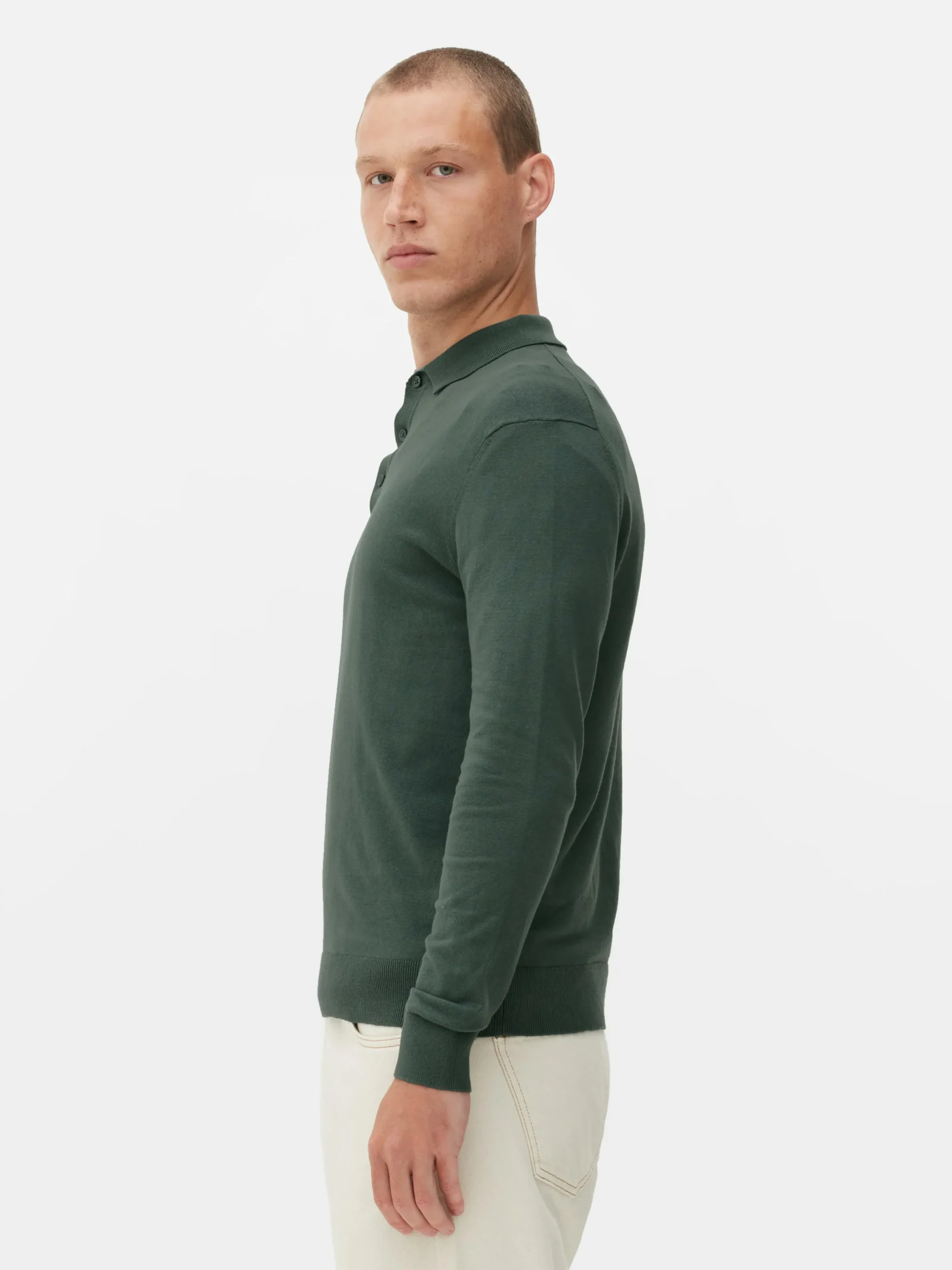 Long Sleeve Polo Jumper|Primark