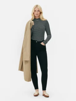 Long Sleeve Turtleneck Bodysuit|Primark New