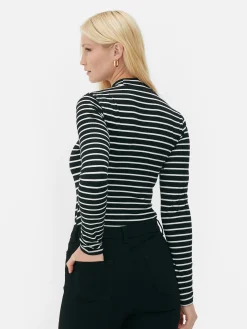 Long Sleeve Turtleneck Bodysuit|Primark New