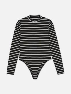 Long Sleeve Turtleneck Bodysuit|Primark New