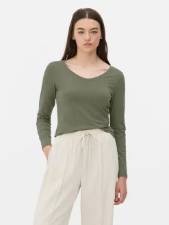 Long Sleeve V-Neck T-Shirt|Primark Best