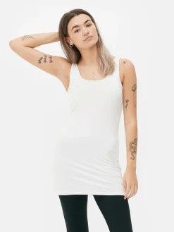 Longline Stretch Tank|Primark Outlet