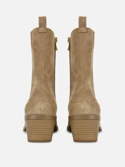 Low Heel Western Ankle Boots|Primark Online